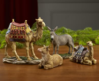 The Full Real Life Nativity Creche